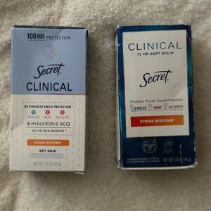2 x Secret Clinical - Soft Solid Antiperspirant Deodorant Lot  - Stress Response